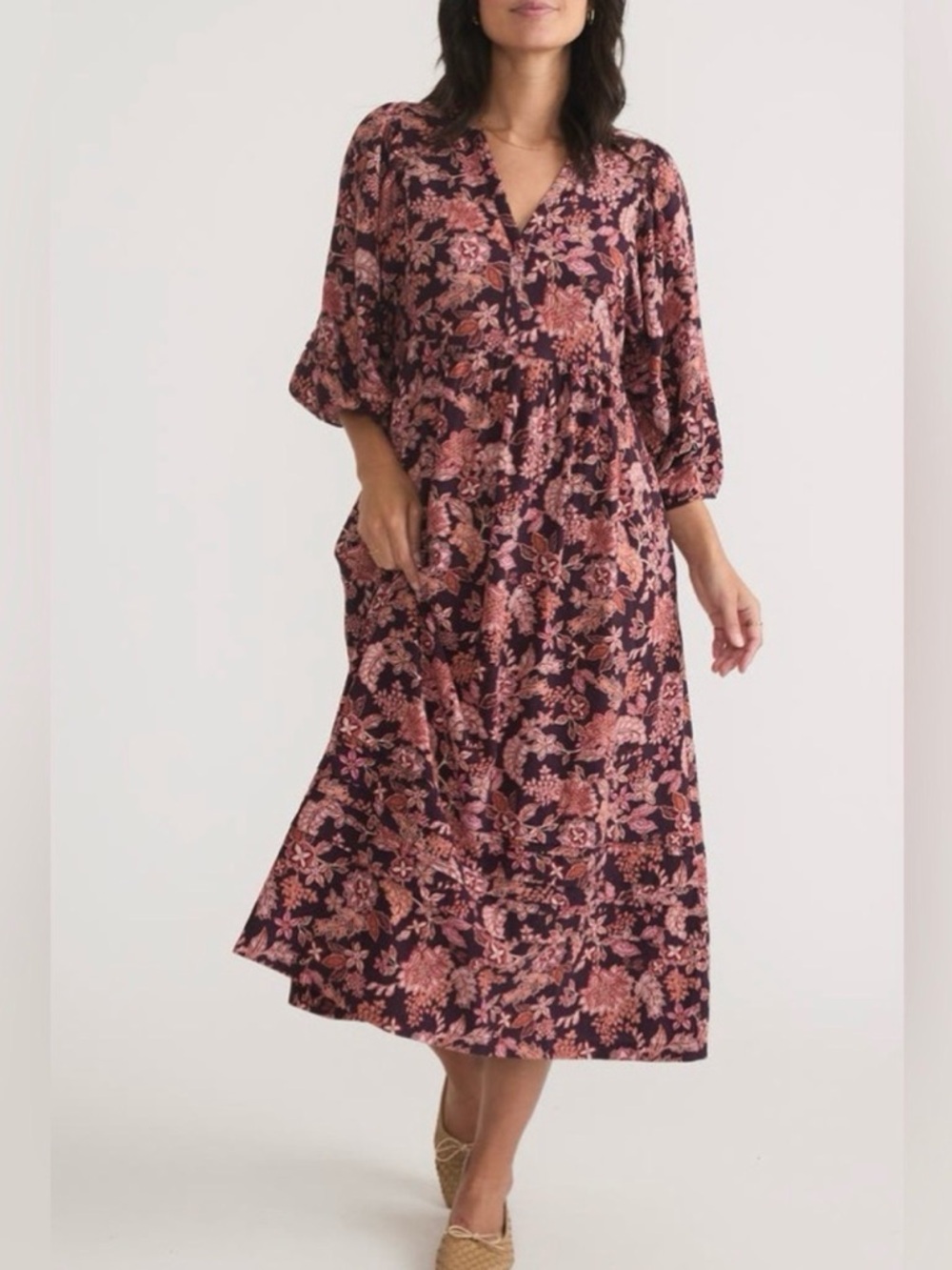 Marine Layer Lola Midi Dress